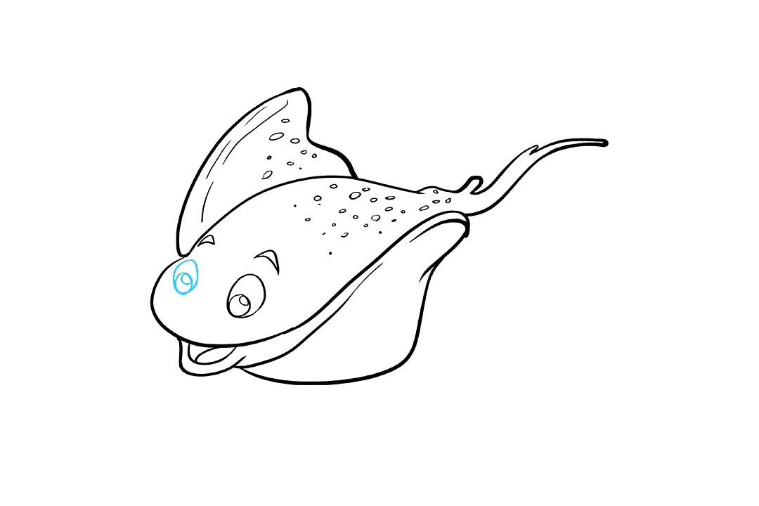 赤魟鱼怎么画-图9