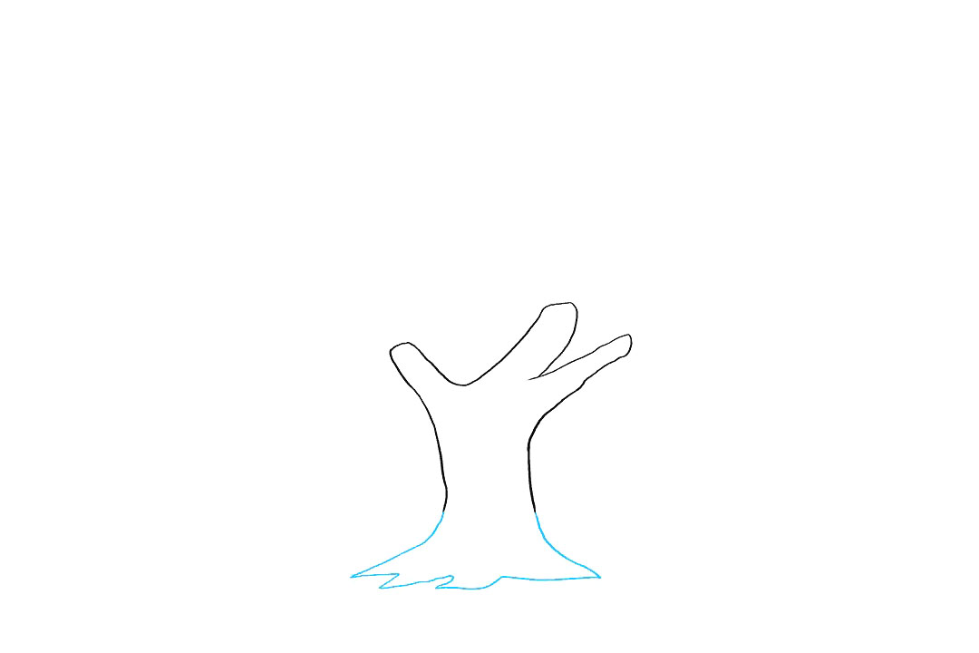 如何画橡树简笔画-图2