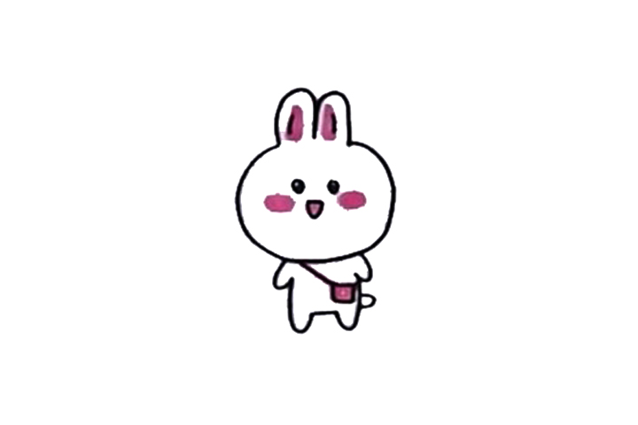 超萌超可爱的小兔子怎么画