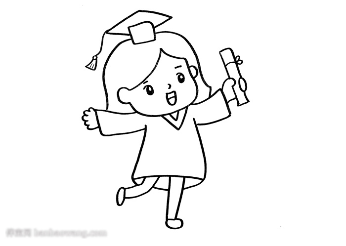 以毕业季为主题的画-图1