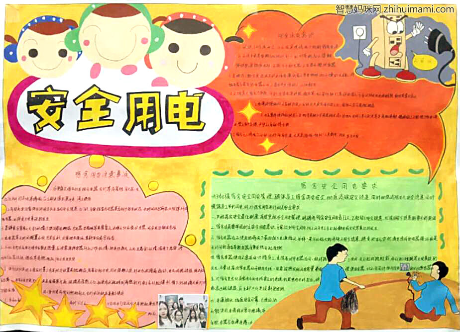 关于安全使用电器的手抄报怎么画-图3