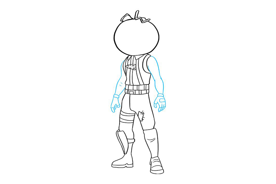 堡垒之夜 南瓜头怎么画-图7