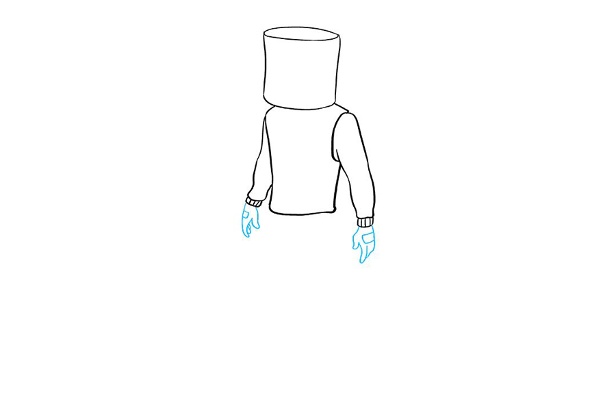 堡垒之夜 Marshmello怎么画-图5