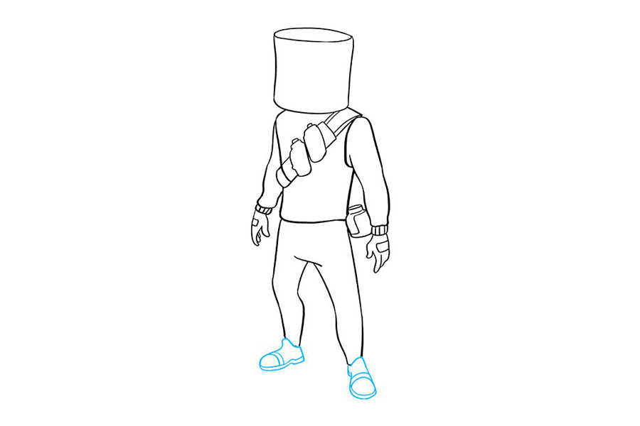 堡垒之夜 Marshmello怎么画-图8