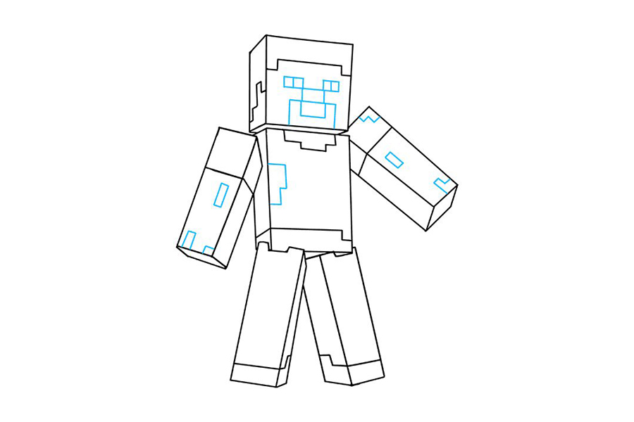 我的世界 史蒂夫怎么画-图9