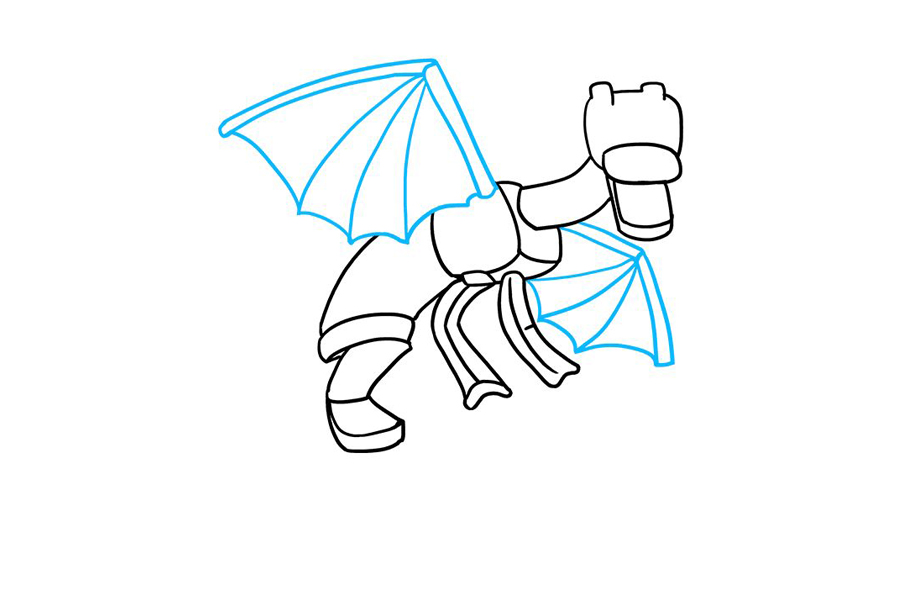 我的世界 末影龙怎么画-图5