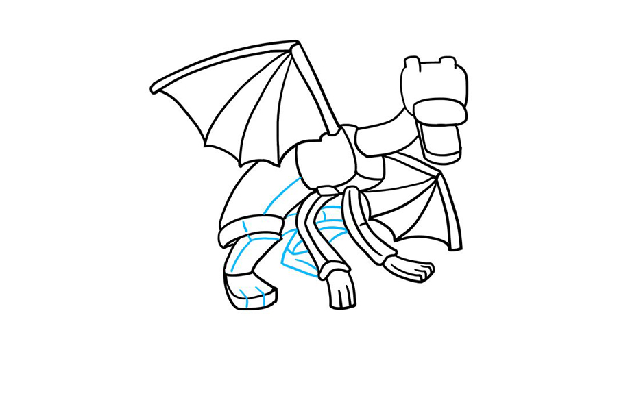 我的世界 末影龙怎么画-图7