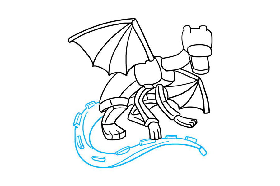 我的世界 末影龙怎么画-图8