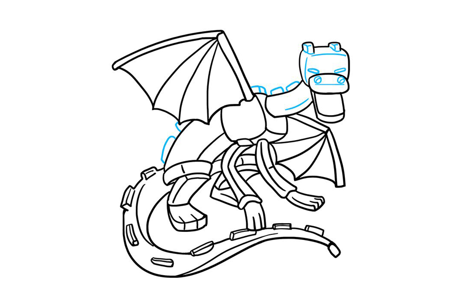 我的世界 末影龙怎么画-图9