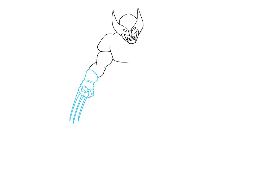 X战警 狼獾怎么画-图4