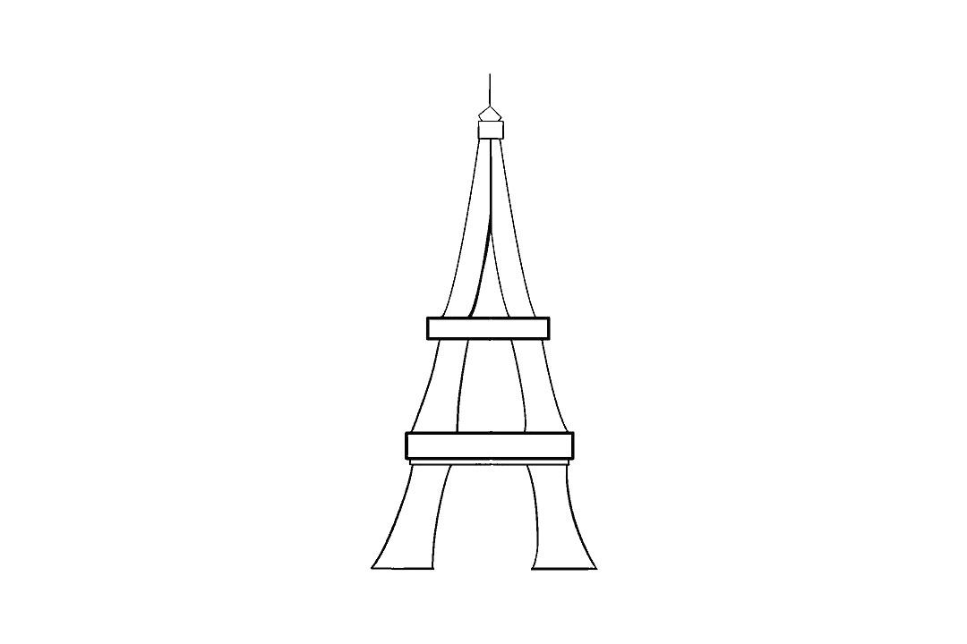 如何画埃菲尔铁塔-图12