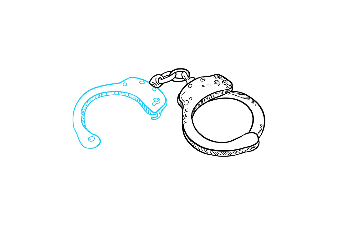 手铐怎么画-图8