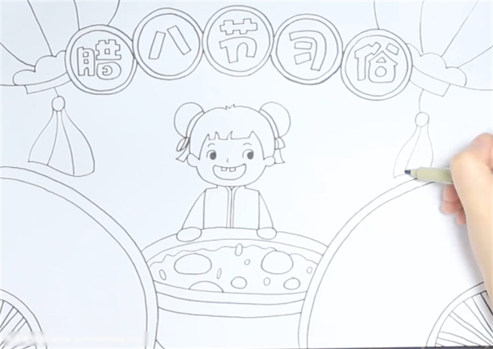 腊八节的习俗手抄报怎么画-图3