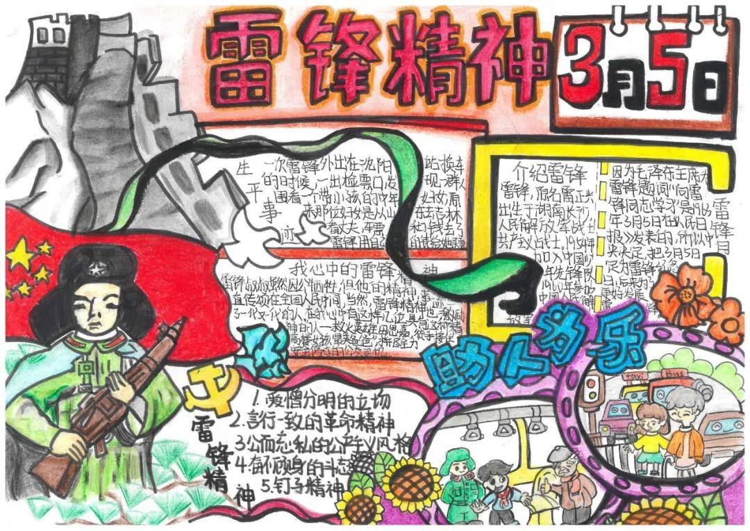 我心中的雷锋精神手抄报-图3