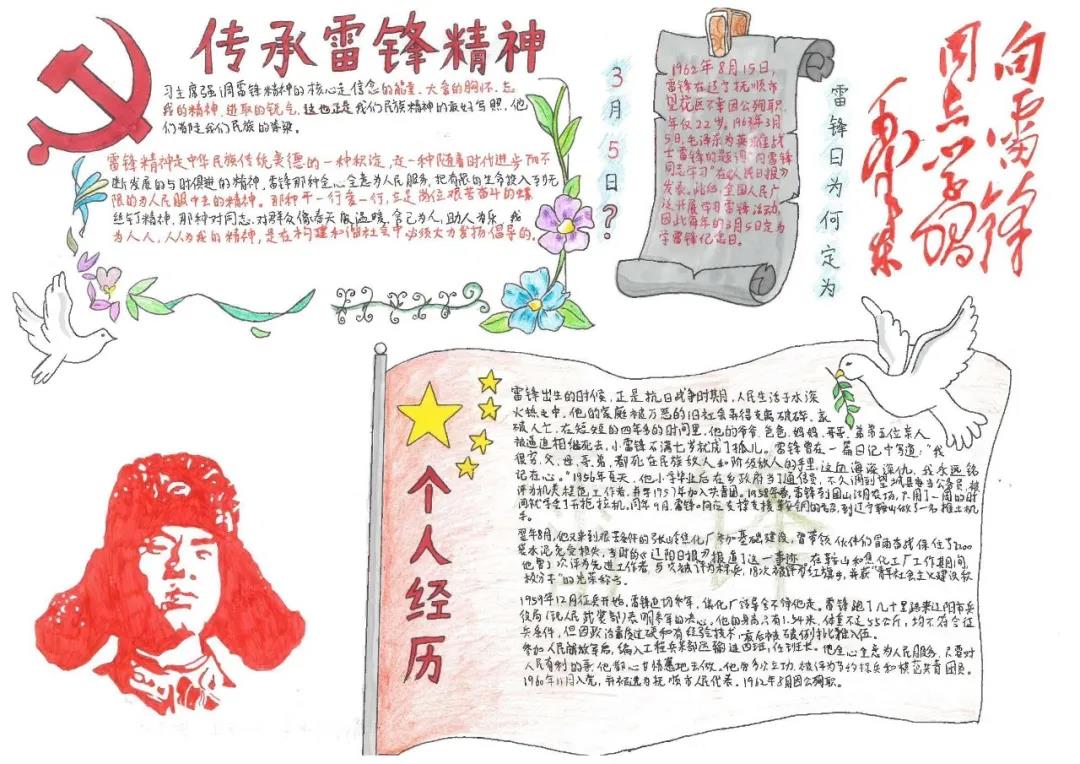 我心中的雷锋精神手抄报-图4