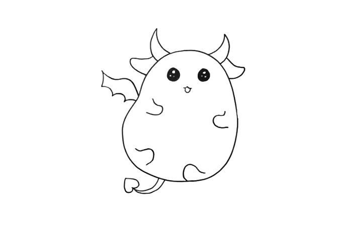 Q版小恶魔怎么画-图2
