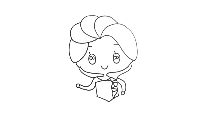 简单可爱的爱莎公主怎么画-图2