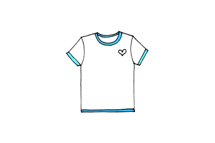 短袖T恤怎么画-图3