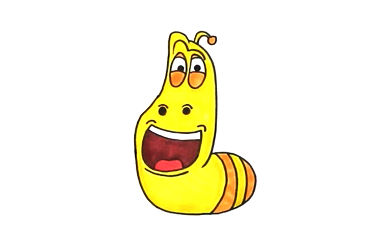 爆笑虫子黄虫子怎么画