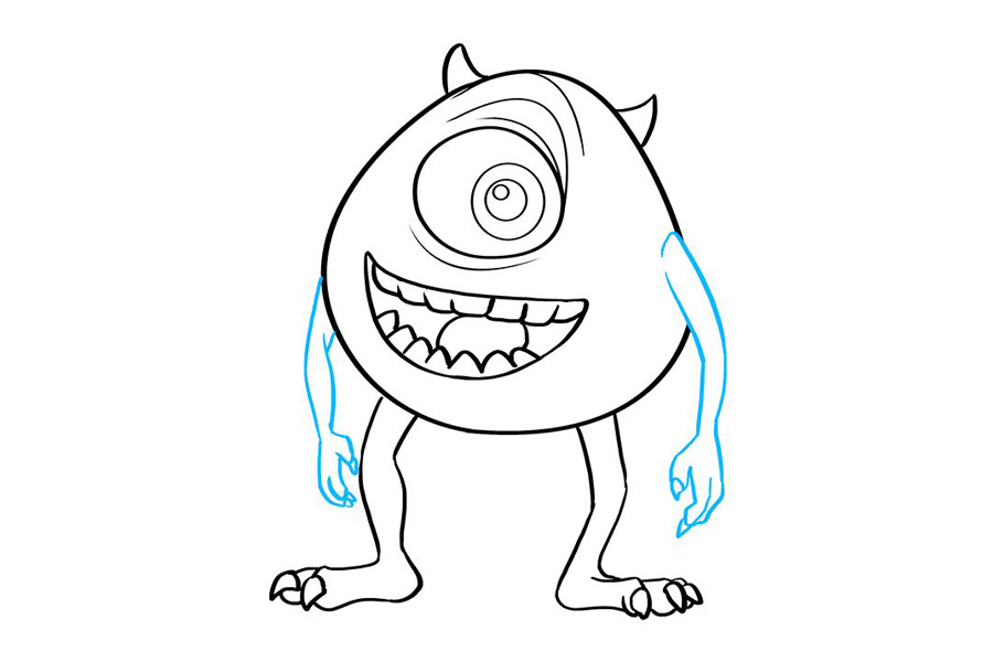 怪兽电力公司 大眼仔怎么画-图9