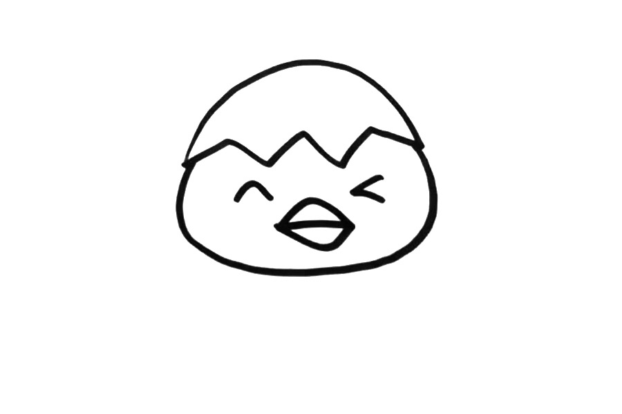 破壳的小鸡怎么画-图4
