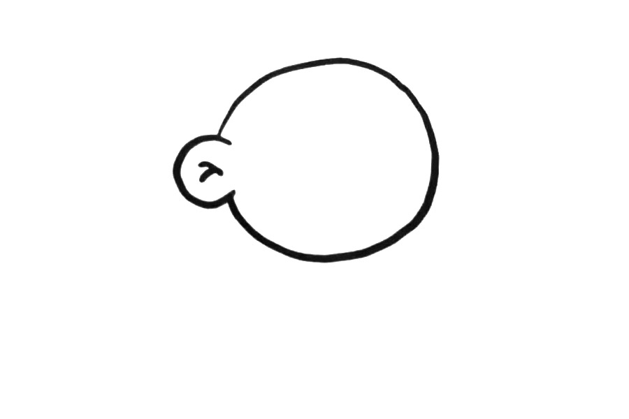 喜欢水果的小猴子怎么画-图1