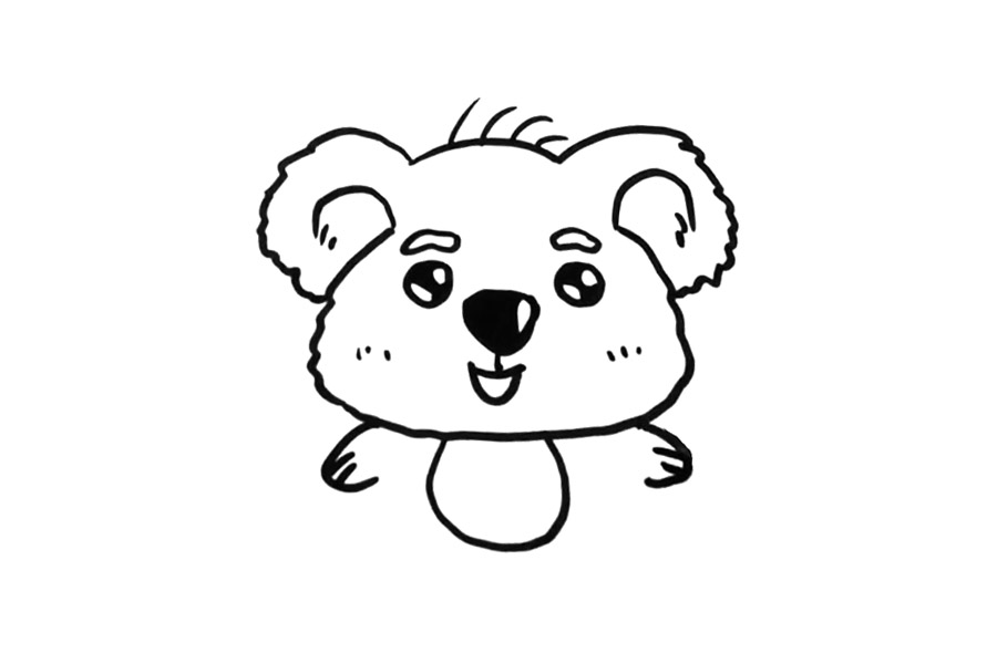可爱考拉怎么画-图4