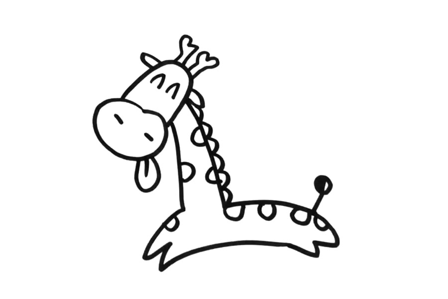 可爱的长颈鹿怎么画-图4