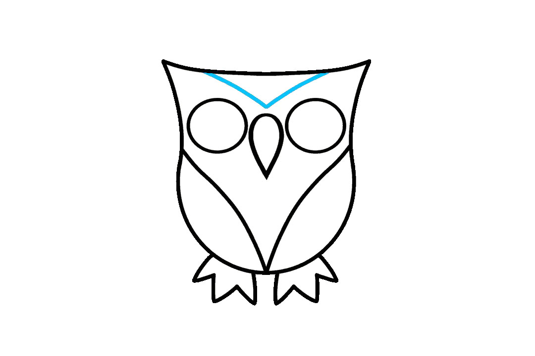 卡通猫头鹰怎么画-图7