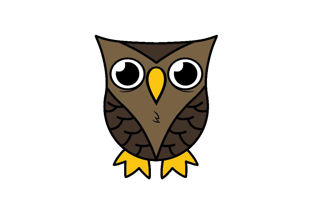 卡通猫头鹰怎么画