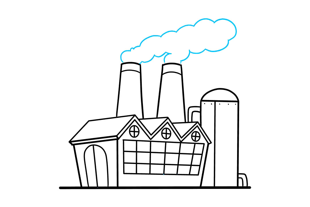 排废气的工厂怎么画-图9