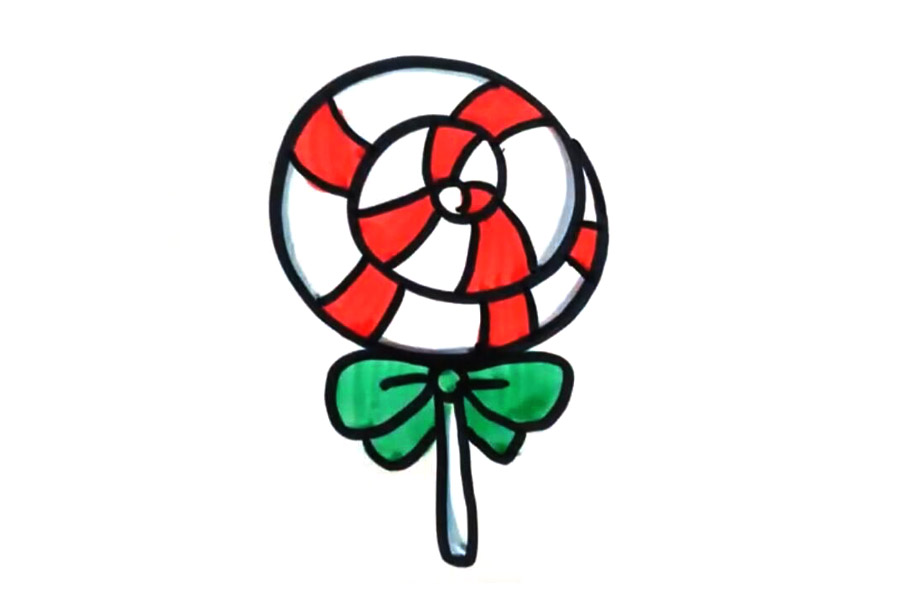 简单漂亮的棒棒糖怎么画-图5