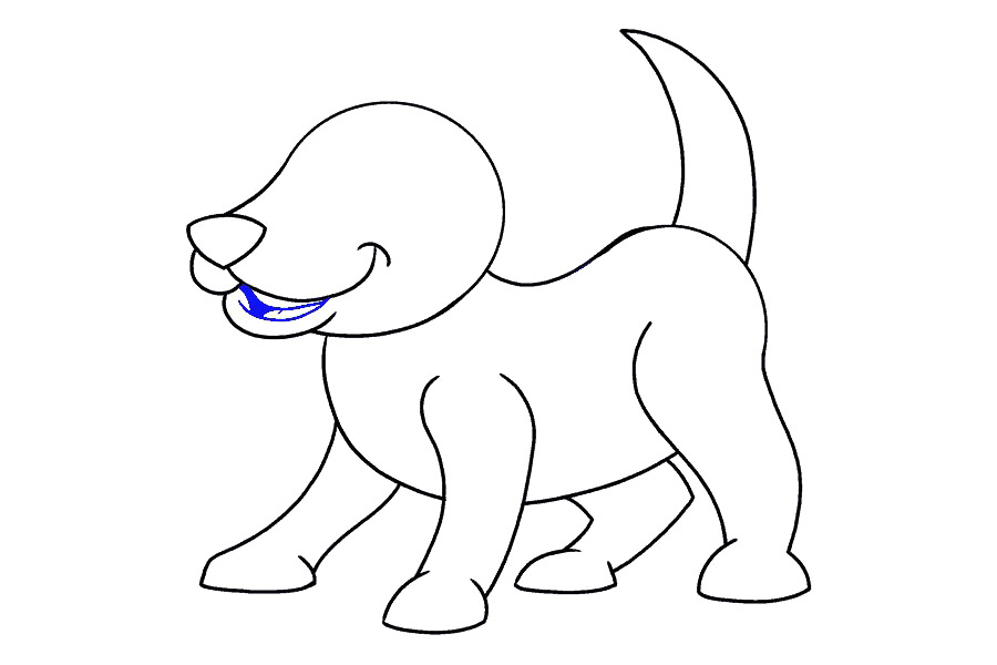 画可爱小狗的详细步骤-图11