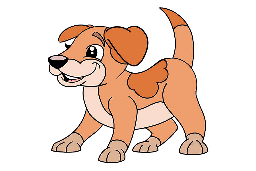 画可爱小狗的详细步骤