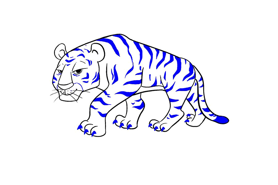 大老虎怎么画-图18