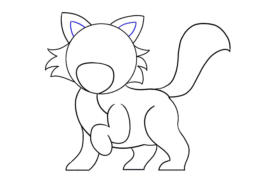 可爱小猫画法详细步骤-图12