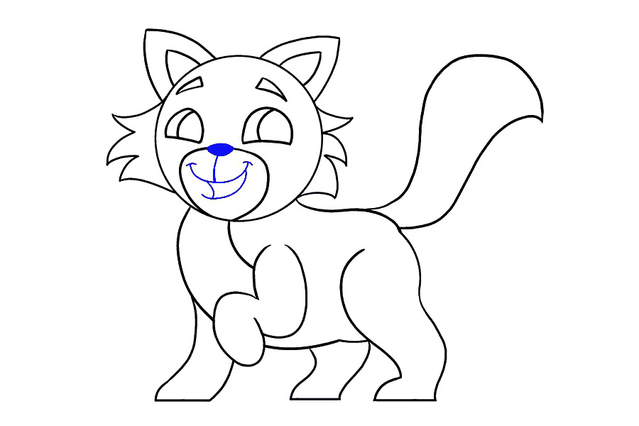 可爱小猫画法详细步骤-图15