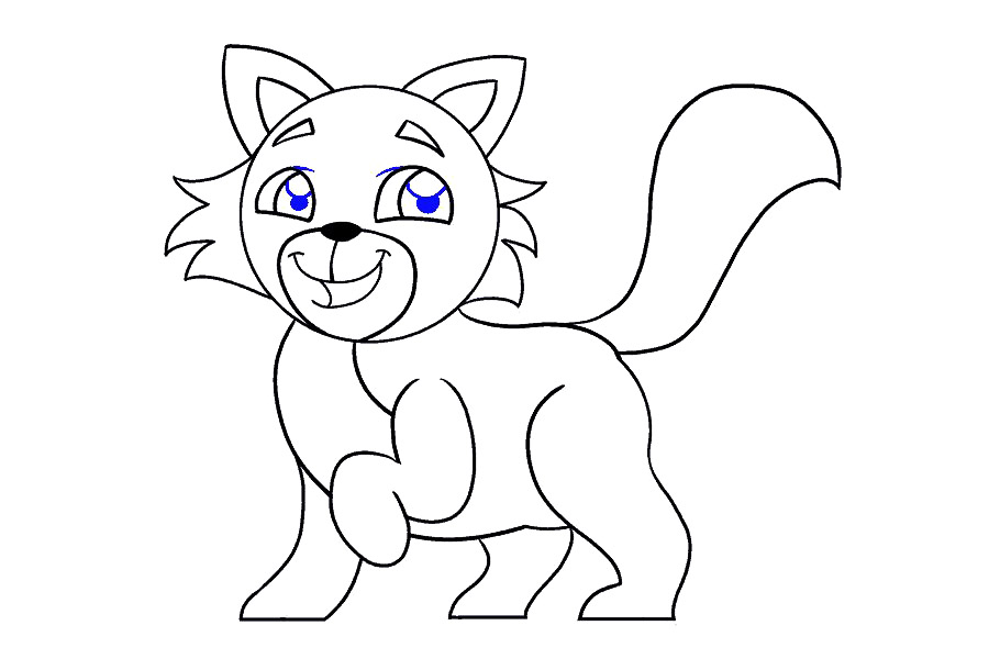 可爱小猫画法详细步骤-图16