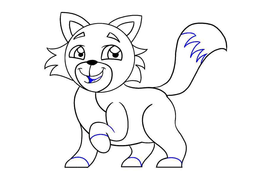 可爱小猫画法详细步骤-图17