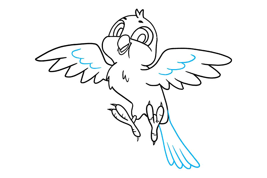 可爱小鸟怎么画-图9