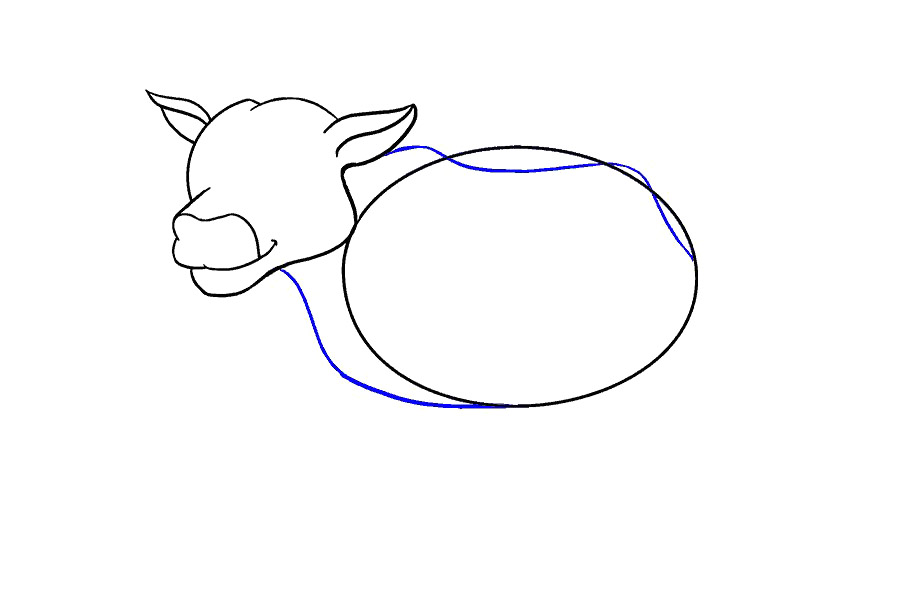 画奶牛的详细步骤图解-图10
