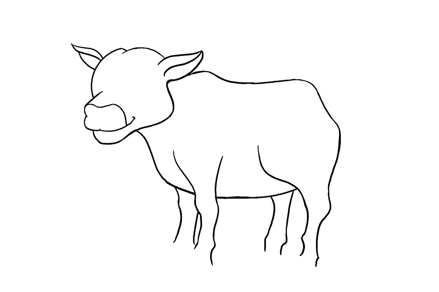 画奶牛的详细步骤图解-图14