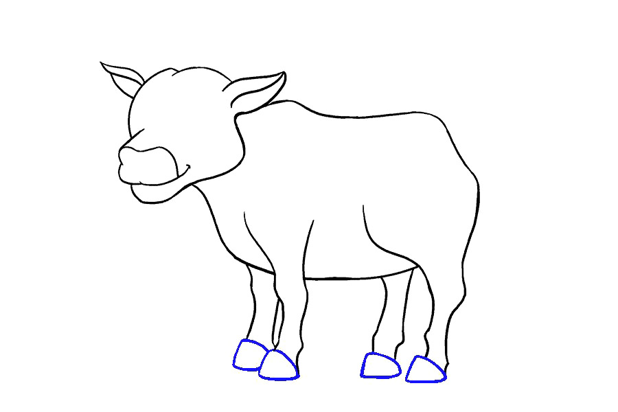 画奶牛的详细步骤图解-图15