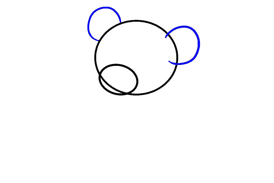 玩具小熊详细画法步骤-图3