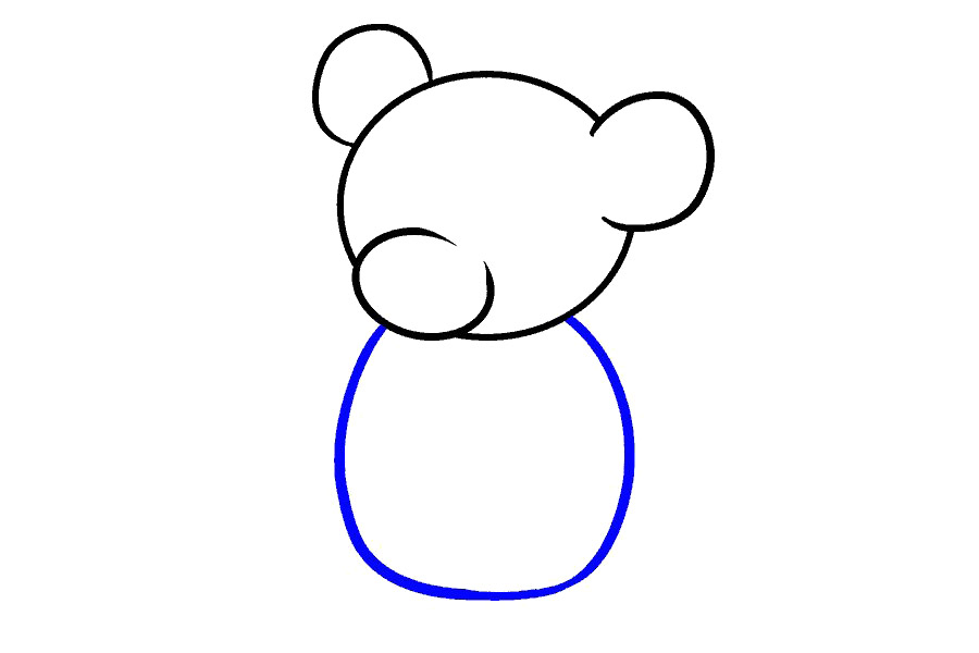 玩具小熊详细画法步骤-图5