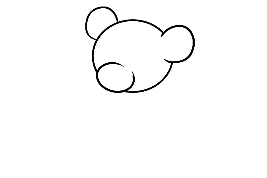 玩具小熊详细画法步骤-图4