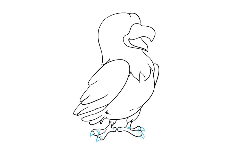 卡通老鹰怎么画-图8