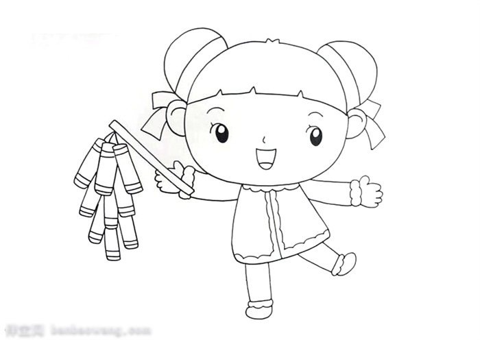 过年儿童画怎么画-图1