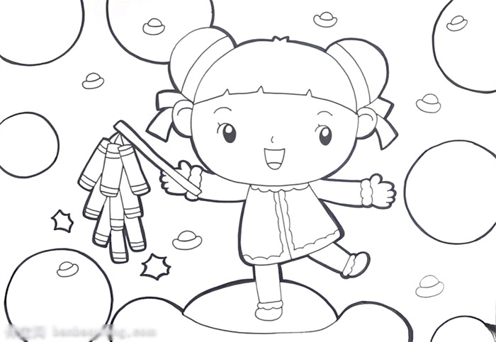 过年儿童画怎么画-图3