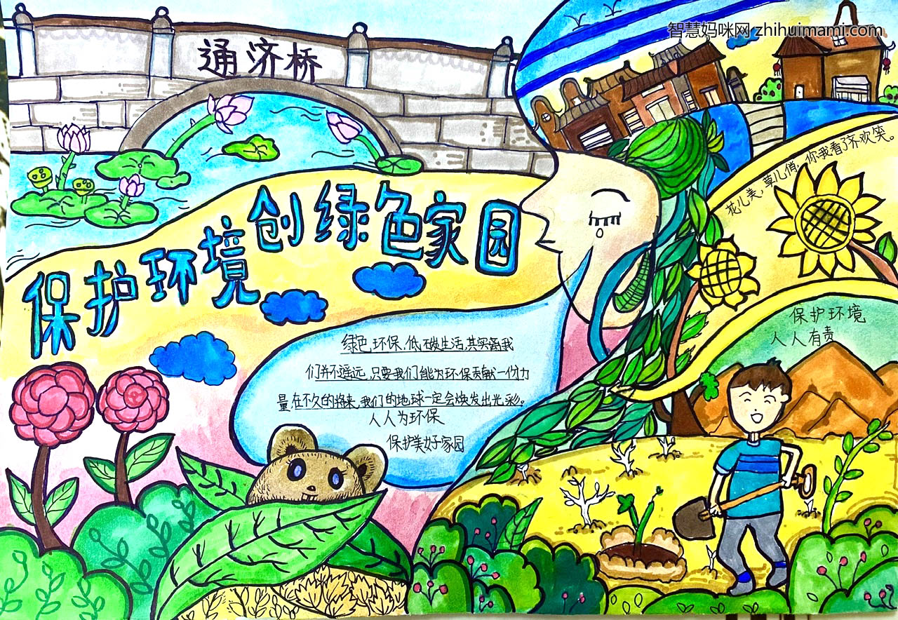 关于保护环境手抄报-图1